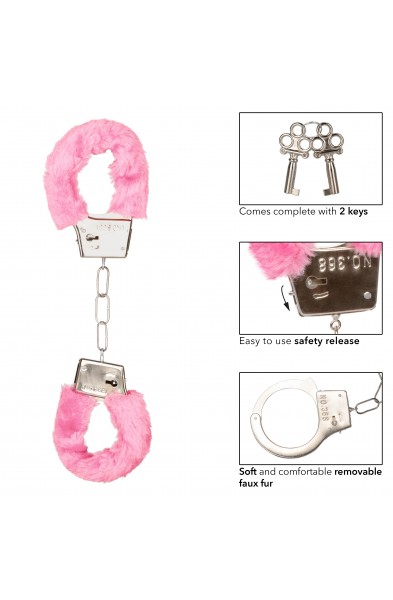 Playful Furry Cuffs - Pink