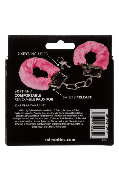 Playful Furry Cuffs - Pink