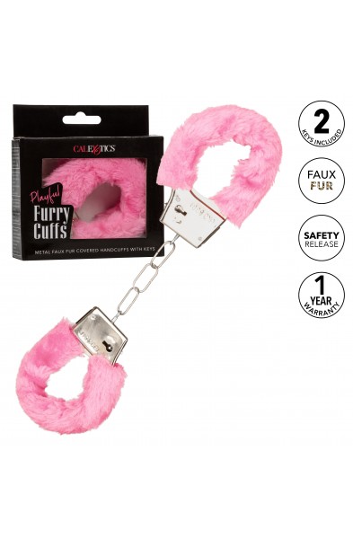 Playful Furry Cuffs - Pink
