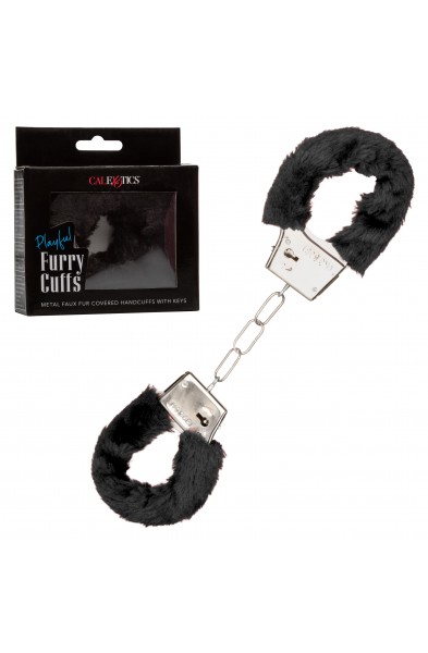 Playful Furry Cuffs - Black