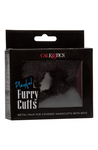 Playful Furry Cuffs - Black