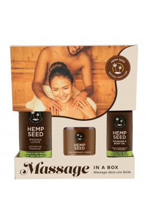 Hemp Seed Massage in a Box Gift Set - Naked in the Woods