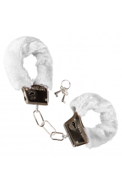 Playful Furry Cuffs - White