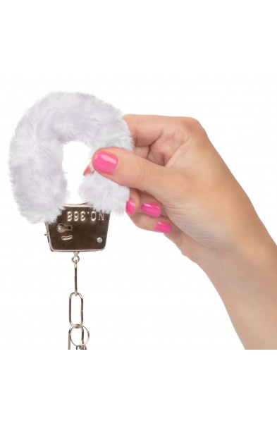 Playful Furry Cuffs - White