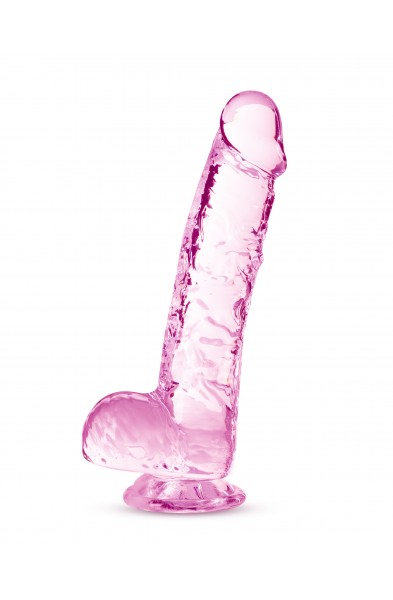 Naturally Yours - 6 Inch Crystalline Dildo - Rose