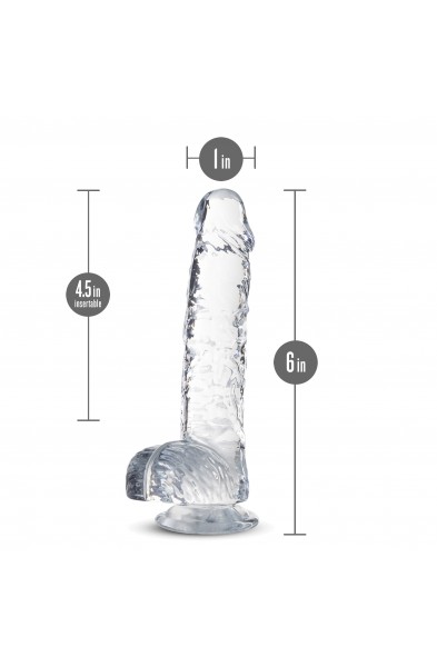 Naturally Yours - 6 Inch Crystalline Dildo -  Diamond