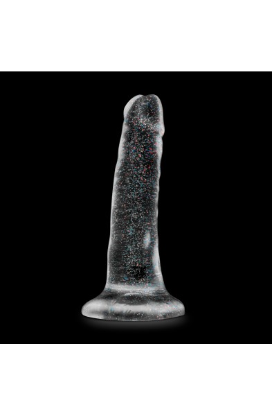 Naturally Yours - 5.5 Inch Glitter Dong - Sparkling Clear