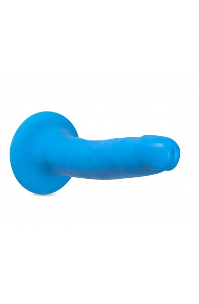 Neo Elite - 6 Inch Dual Density Cock - Neon Blue