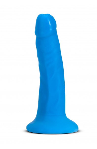 Neo Elite - 6 Inch Dual Density Cock - Neon Blue
