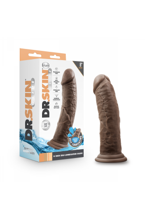 Dr. Skin Glide 8 Inch Self Lubricating Dildo -  - Chocolate