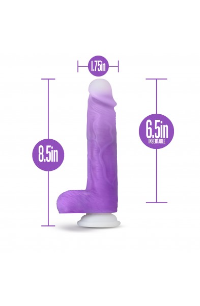 Neo Elite - Encore - 8 Inch Vibrating Dildo Purple