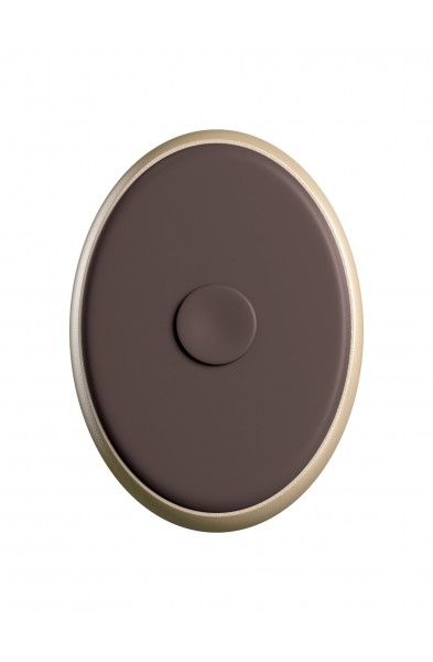 King Cock Elite 9 Inch Vibrating Silicone Dual  Density Cock With Remote - Brown