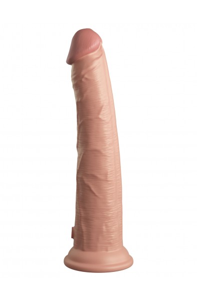 King Cock Elite 10 Inch Dual Density Silicone Cock - Light