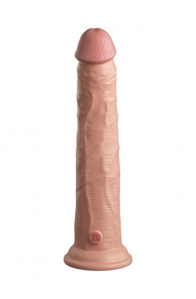 King Cock Elite 10 Inch Dual Density Silicone Cock - Light