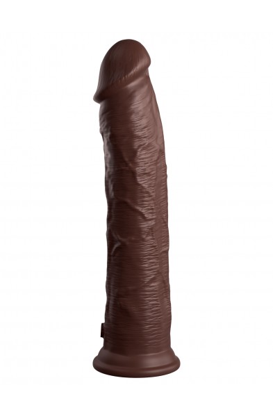 King Cock Elite 11 Inch Silicone Dual Density Cock - Brown