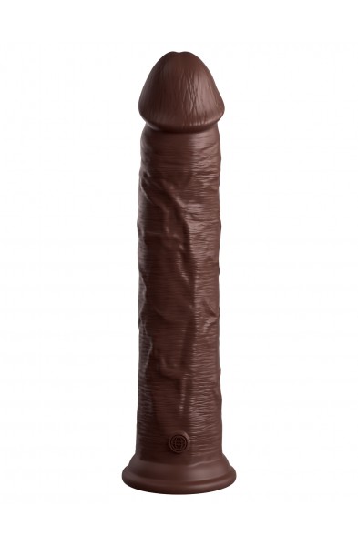 King Cock Elite 11 Inch Silicone Dual Density Cock - Brown