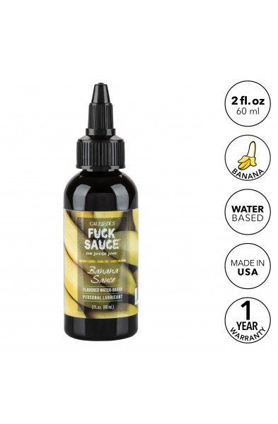 Fuck Sauce Flavored Water-Based Personal  Lubricant - Banana - 2 Fl. Oz.