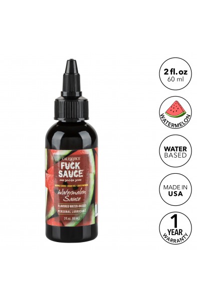 Fuck Sauce Flavored Water-Based Personal  Lubricant - Watermelon - 2 Fl. Oz.