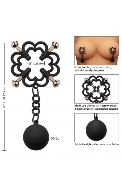 Nipple Grips Power Grip 4-Point Weighted Nipple  Press