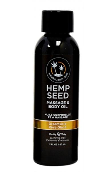 Hemp Seed Massage and Body Oil - Dreamsicle 2 Fl. Oz./ 60ml