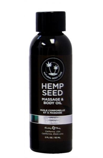 Hemp Seed Massage and Body Oil - Lavender - 2 Fl. Oz./ 60ml