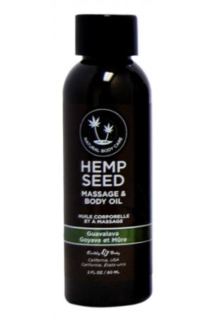 Hemp Seed Massage and Body Oil - Guavalava 2 Fl. Oz/ 60ml