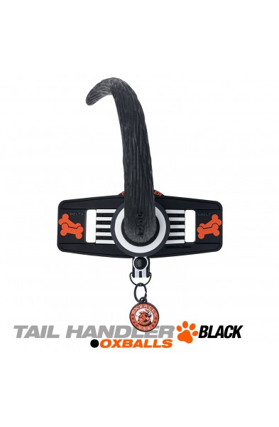 Tail Handler - Belt Strap Show Tail -  Black