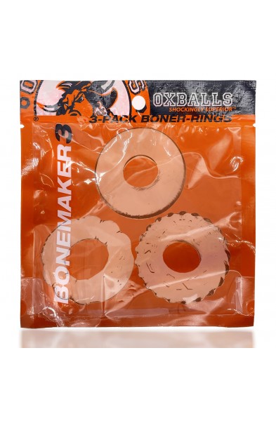 Bonemaker 3-Pack Boner Rings - Clear