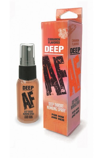 Deep Af Deep Throat Numbing Spray -  Cinnamon - 1 Fl. Oz.
