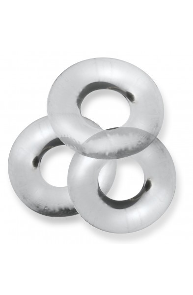 Fat Willy 3-Pack Jumbo C-Rings - Clear