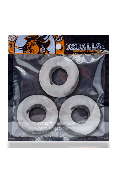 Fat Willy 3-Pack Jumbo C-Rings - Clear