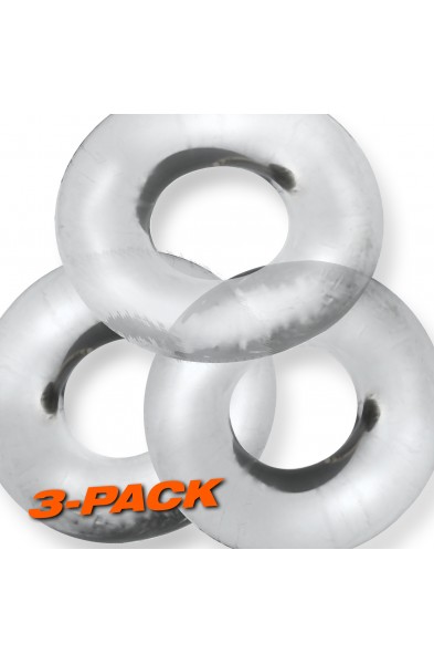 Fat Willy 3-Pack Jumbo C-Rings - Clear