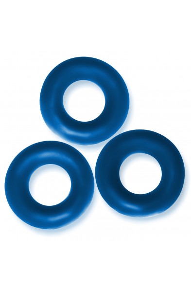 Fat Willy 3-Pack Jumbo C-Rings - Space Blue