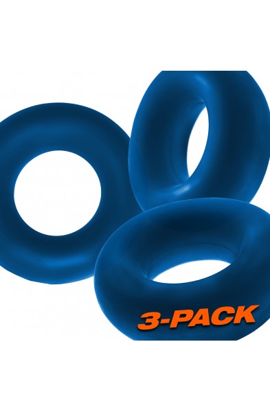 Fat Willy 3-Pack Jumbo C-Rings - Space Blue