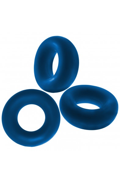 Fat Willy 3-Pack Jumbo C-Rings - Space Blue