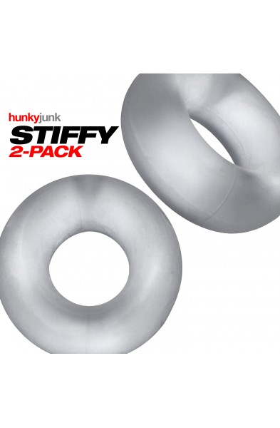 Stiffy 2-Pack Bulge-Rings - Clear Ice