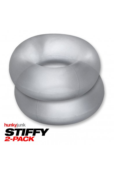 Stiffy 2-Pack Bulge-Rings - Clear Ice