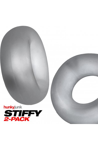 Stiffy 2-Pack Bulge-Rings - Clear Ice