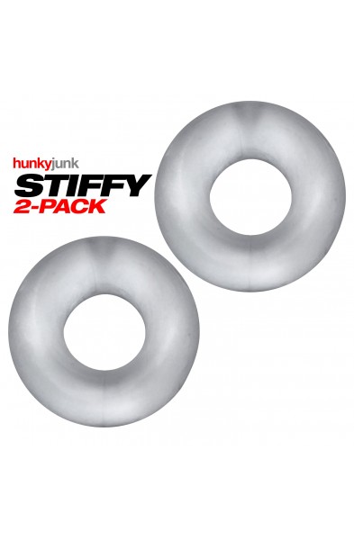 Stiffy 2-Pack Bulge-Rings - Clear Ice