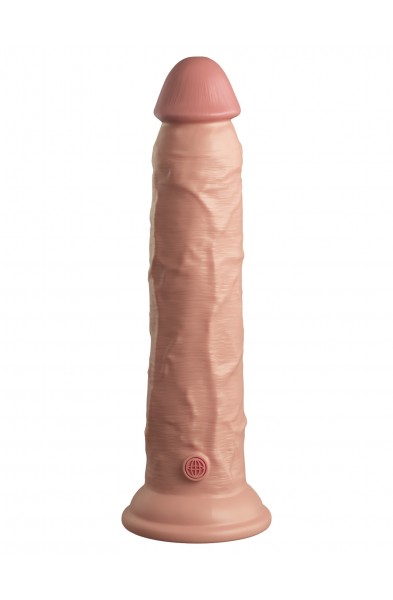 King Cock Elite 9 Inch Silicone Dual Density  Cock - Light