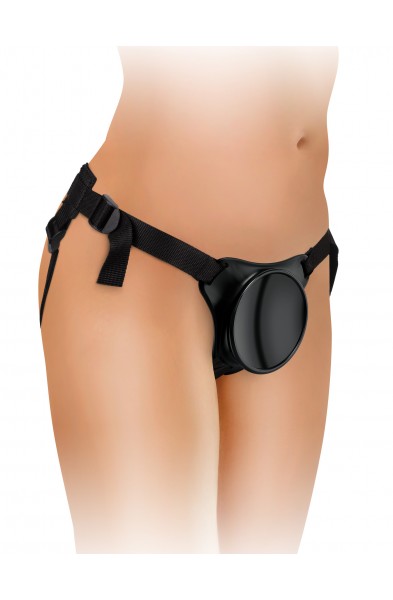 King Cock Elite Beginner's Body Dock Strap-on  Harness - Black