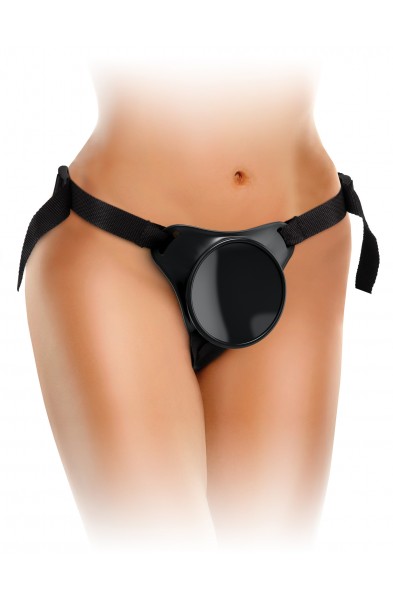 King Cock Elite Beginner's Body Dock Strap-on  Harness - Black