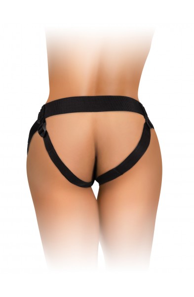 King Cock Elite Beginner's Body Dock Strap-on  Harness - Black