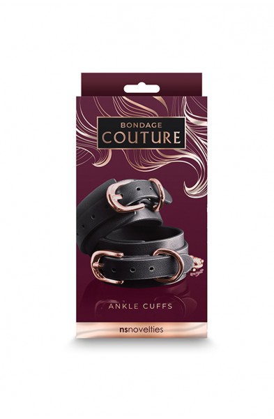 Bondage Couture - Ankle Cuffs - Black