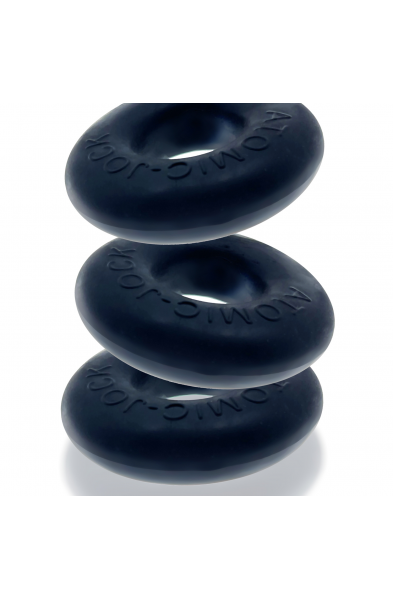 Ringer Cockring 3 Pack - Small - Night Black