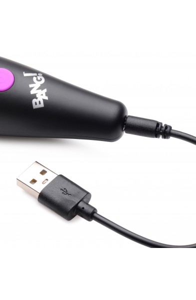 Bang - 10x Vibrating Mini Silicone Wand - Purple