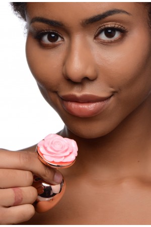 Pink Rose Gold Anal Plug - Large