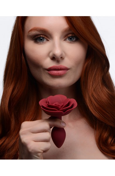 Booty Bloom Silicone Rose Anal Plug - Small