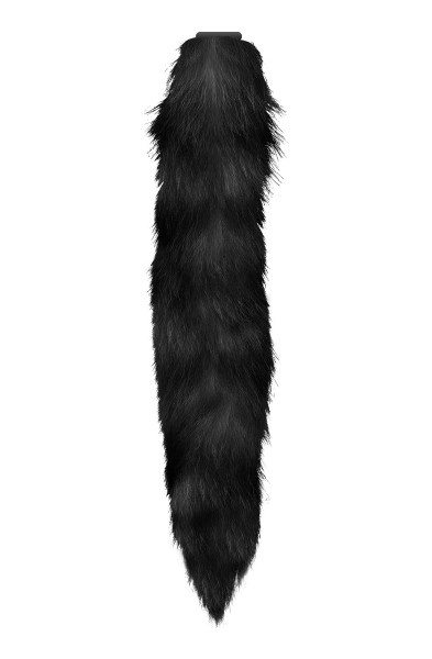 Interchangeable Black Fox Tail