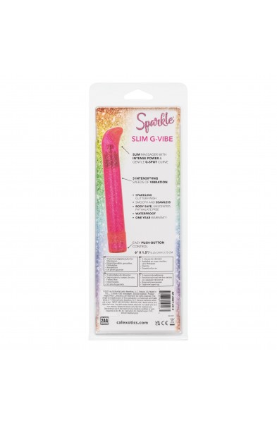Sparkle Slim G-Vibe - Pink